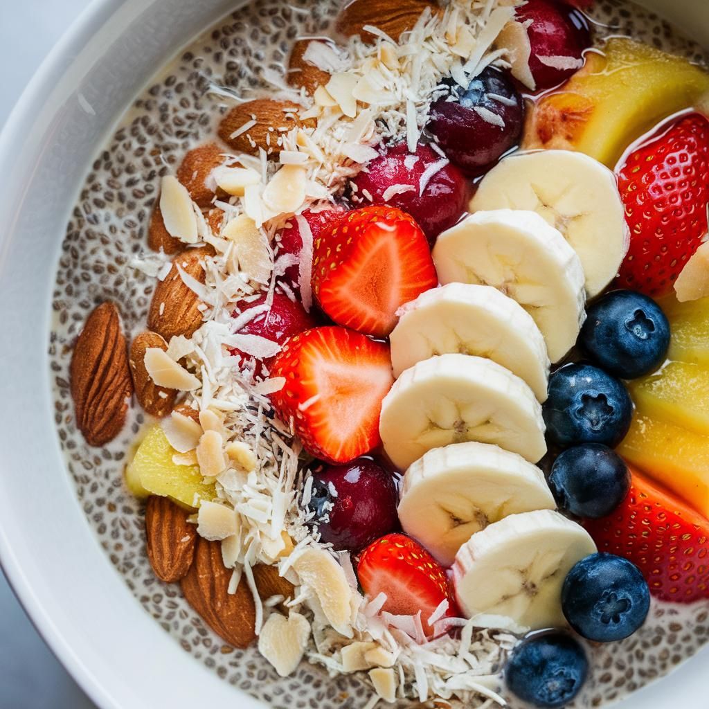 Bowl Vegano de Chía y Frutas