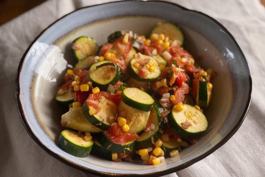 Calabacitas a la Mexicana Veganas