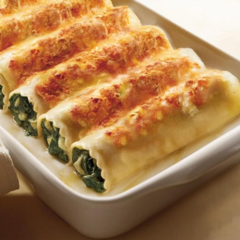 Canelones Veganos de Espinacas y Ricota de Almendras