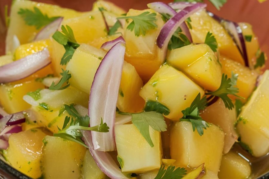 Ceviche Vegano de Coco y Piña