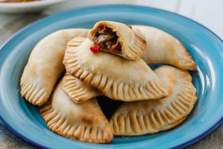 Empanadas Veganas de Hongos y Pimientos