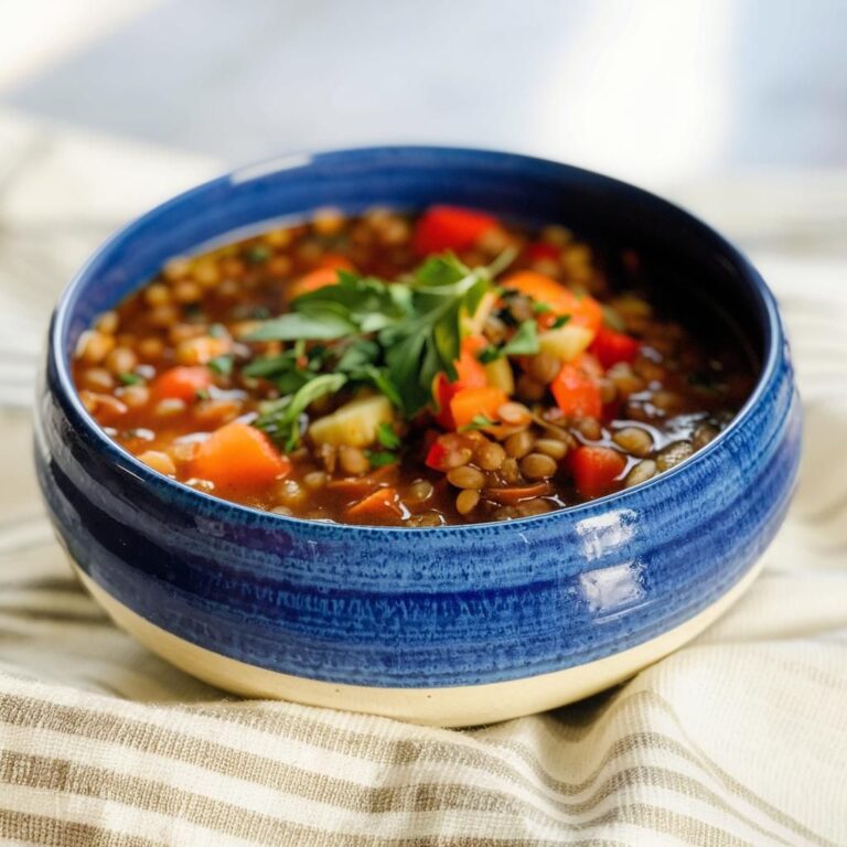 Estofado Vegano de Lentejas y Vegetales