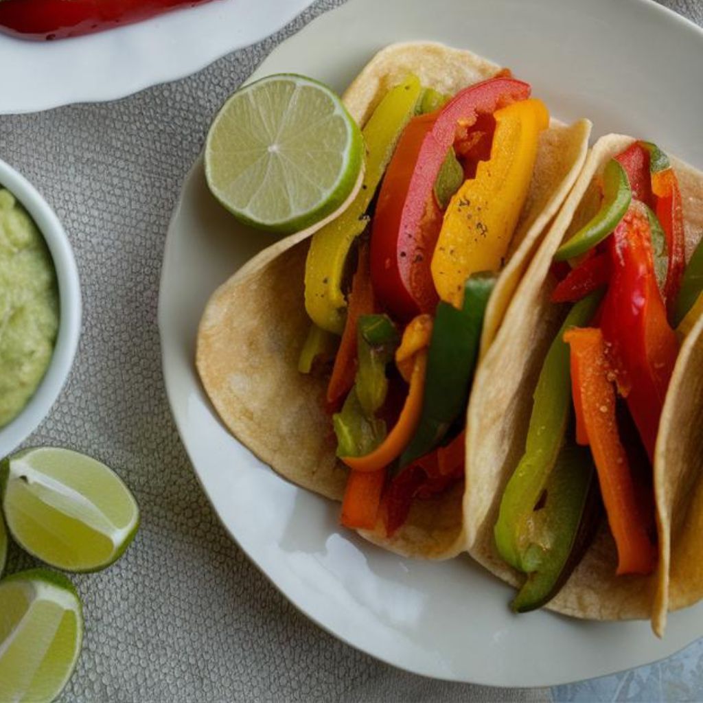 Fajitas Veganas de Nopal y Pimientos