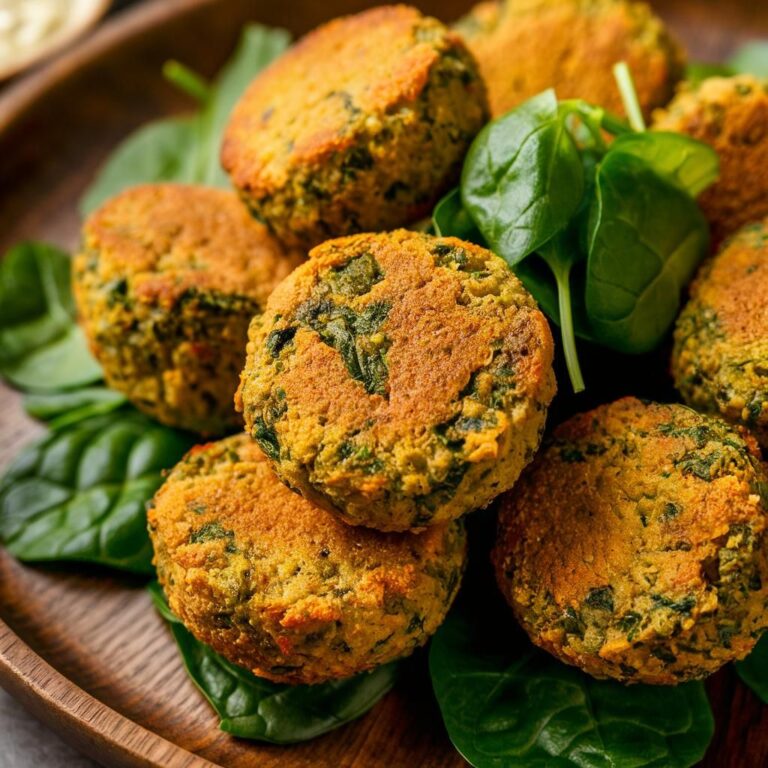 Falafel Vegano de Garbanzo y Espinaca