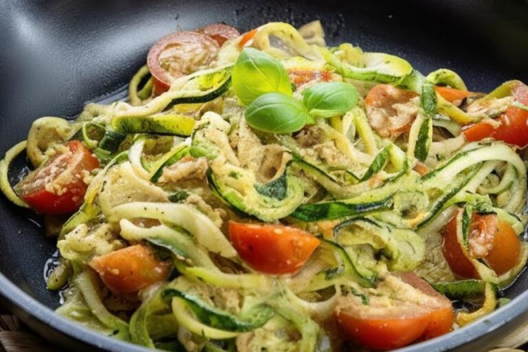 Fideos Veganos de Calabacín y Zanahoria