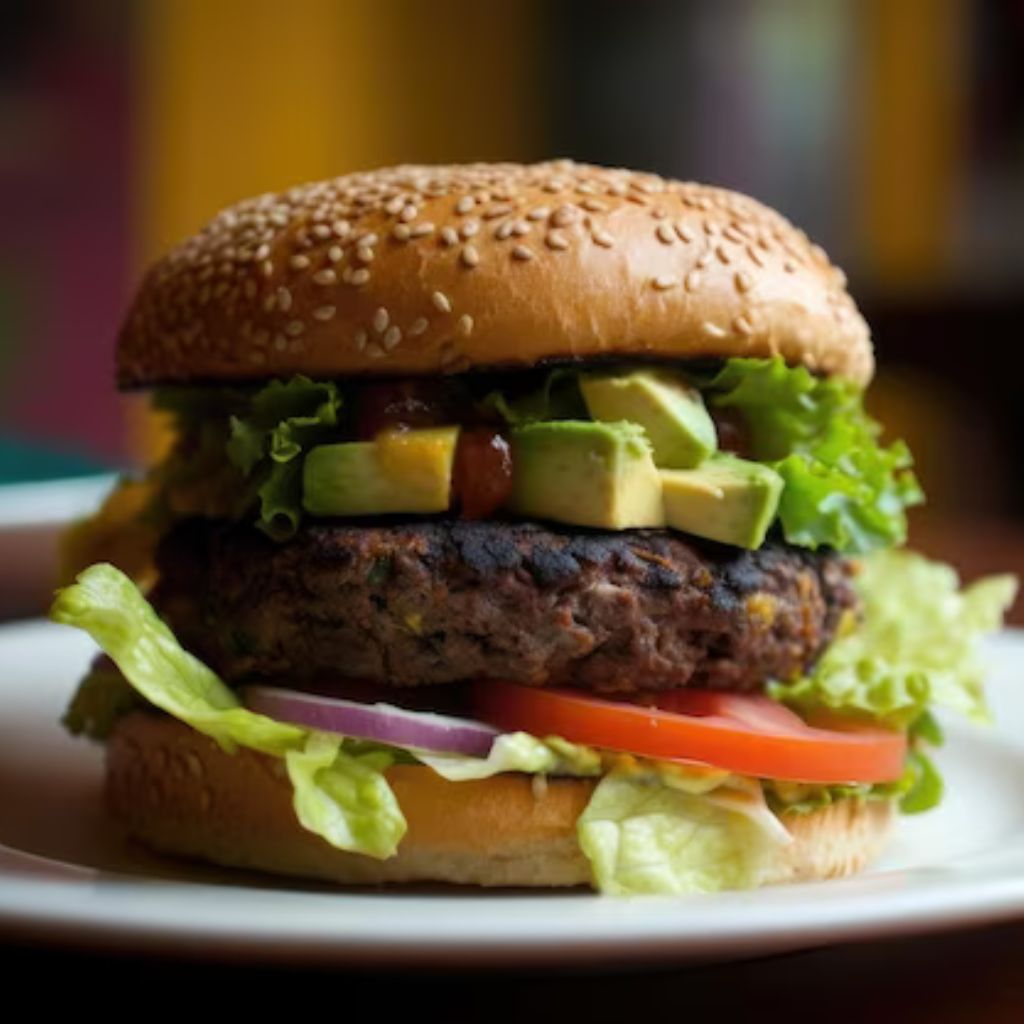 Hamburguesa Vegana de Frijoles Negros y Chipotle