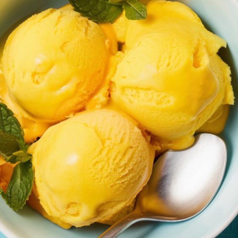 Helado Vegano de Mango y Limón