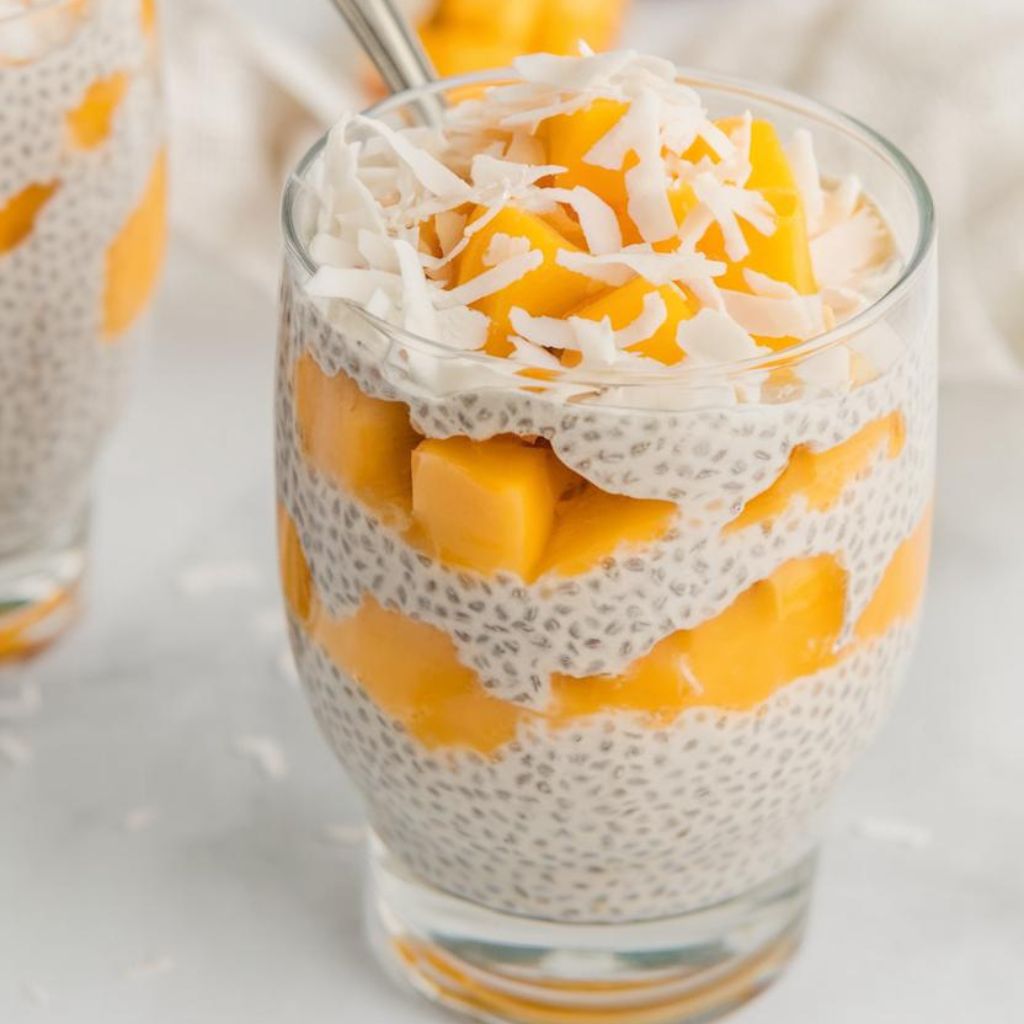 Parfait Vegano de Mango y Coco