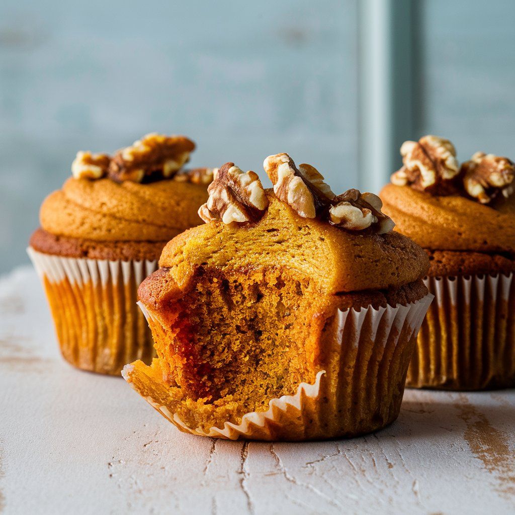 Pastelitos Veganos de Calabaza y Nuez