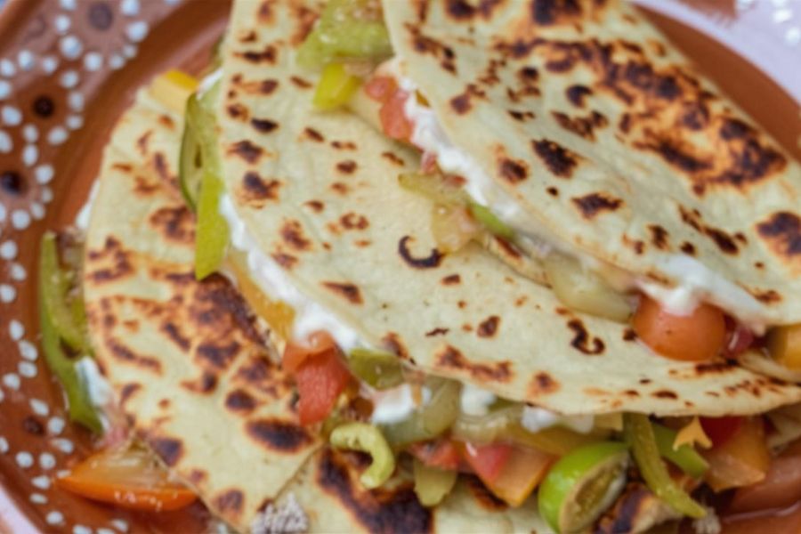 Quesadillas Veganas de Flor de Calabaza