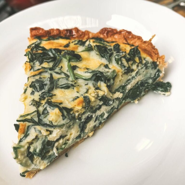 Quiche Vegano de Espinacas y Tofu