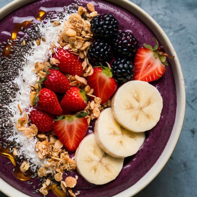 Smoothie Bowl Vegano Fitness de Açai