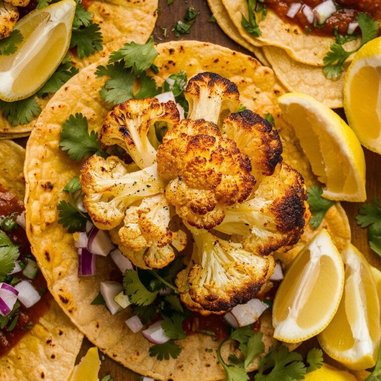 Tacos Veganos de Coliflor Asada