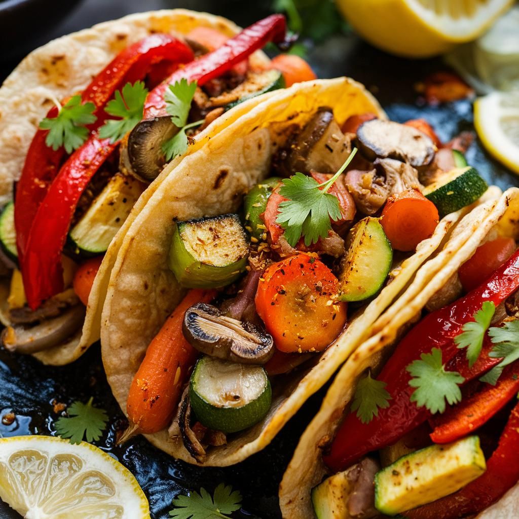 Tacos Veganos de Verduras Asadas