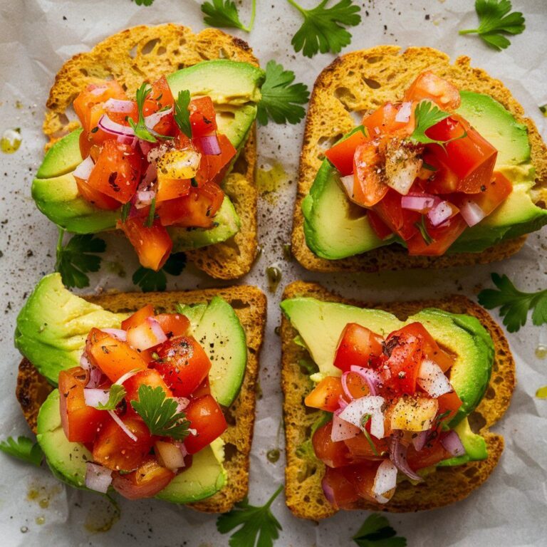 Tostadas Veganas de Aguacate y Tomate