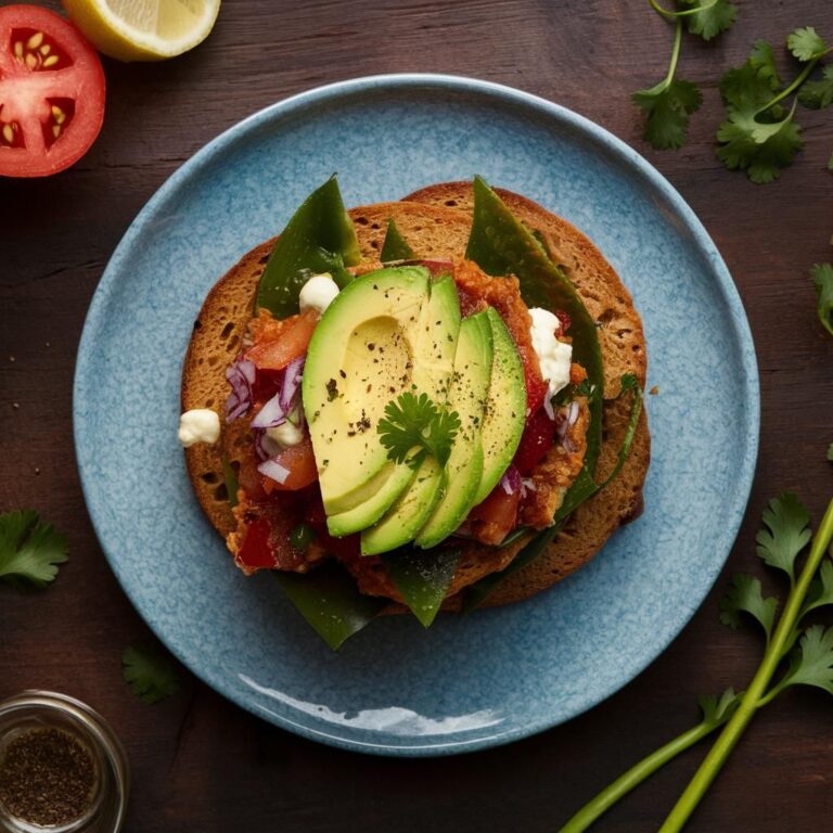 Tostadas Veganas de Frijoles y Nopal