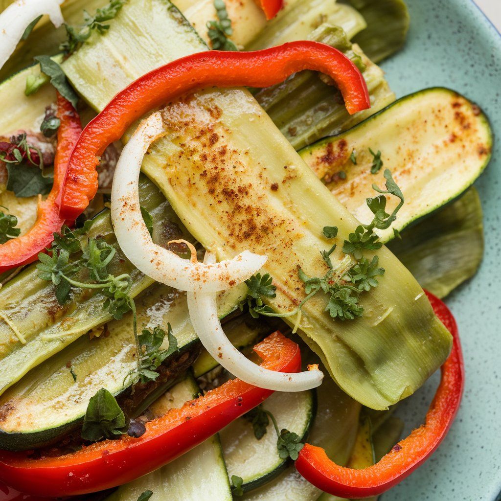 Fajitas Veganas de Nopal y Calabacín