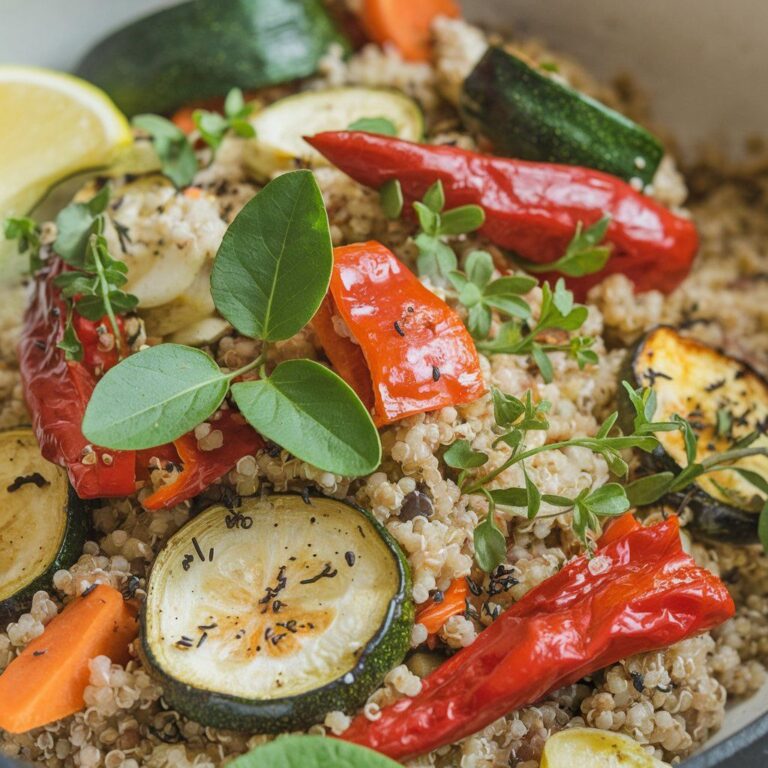 Quinoa Vegana con Verduras Asadas