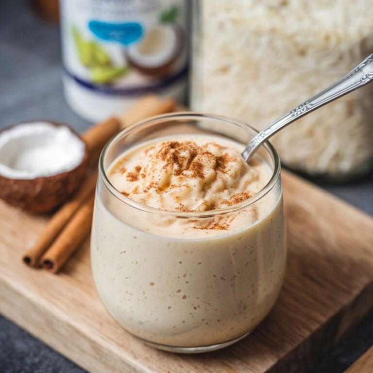 Atole Vegano de Arroz con Leche de Coco