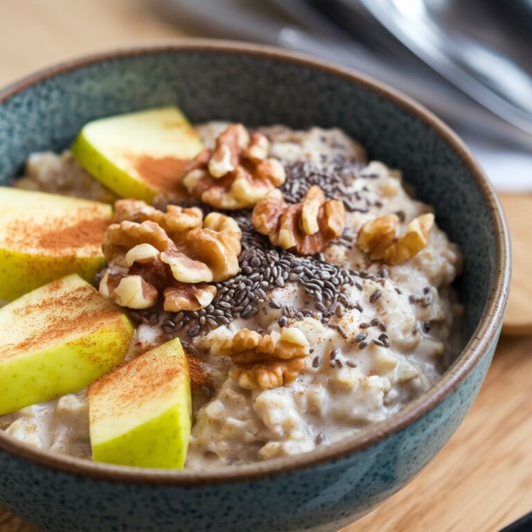 Avena Vegana con Manzana y Canela