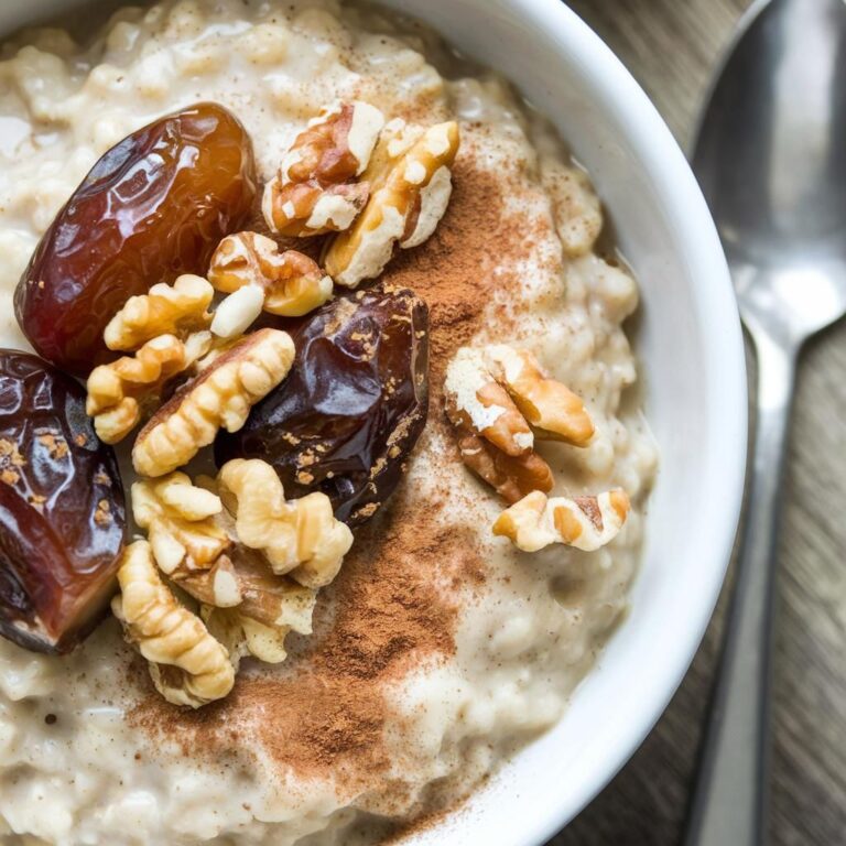 Avena Vegana con Nuez y Dátiles