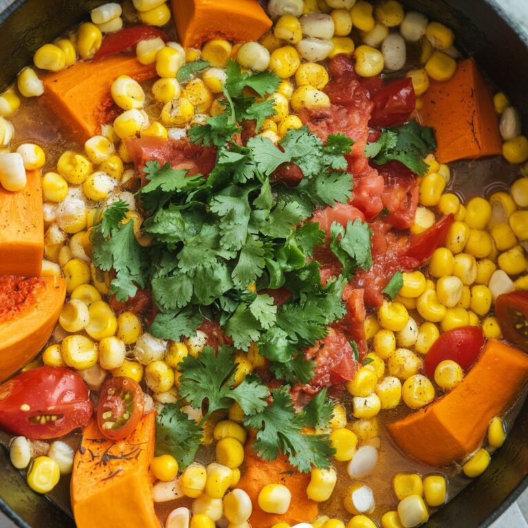 Cazuela Vegana de Calabaza y Elote