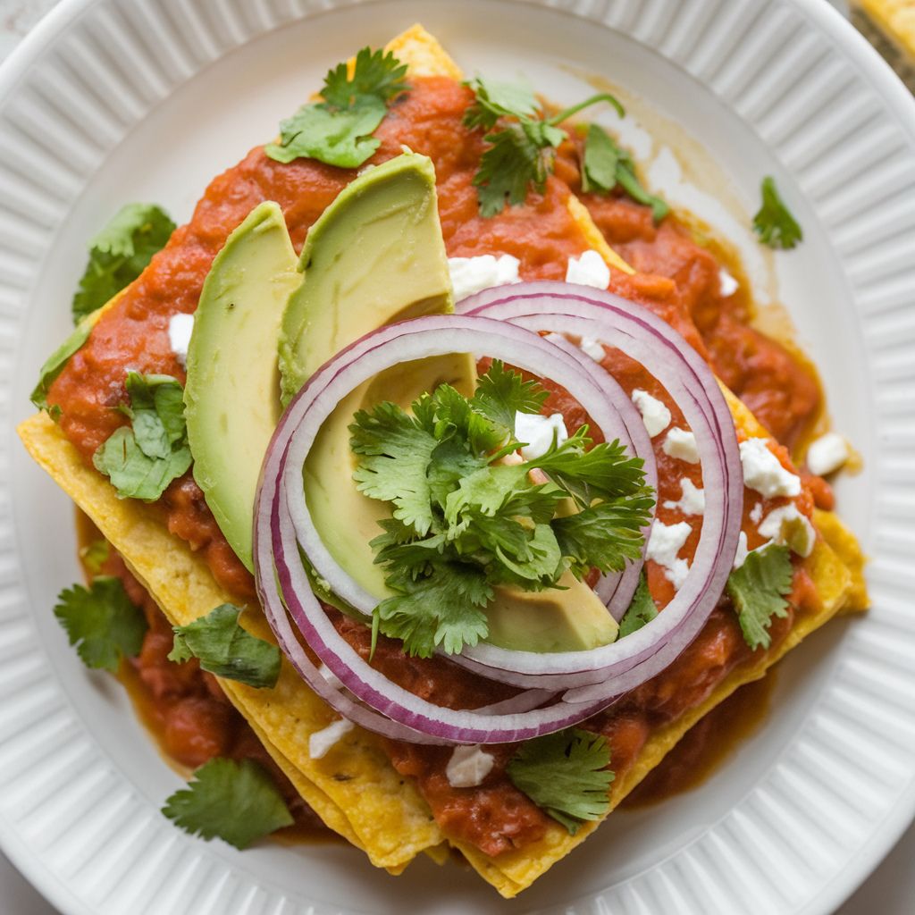 Chilaquiles Veganos con Salsa de Tomatillo