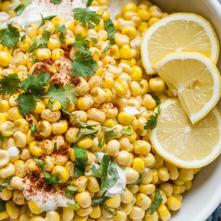 Elotes Veganos con Mayonesa de Anacardos