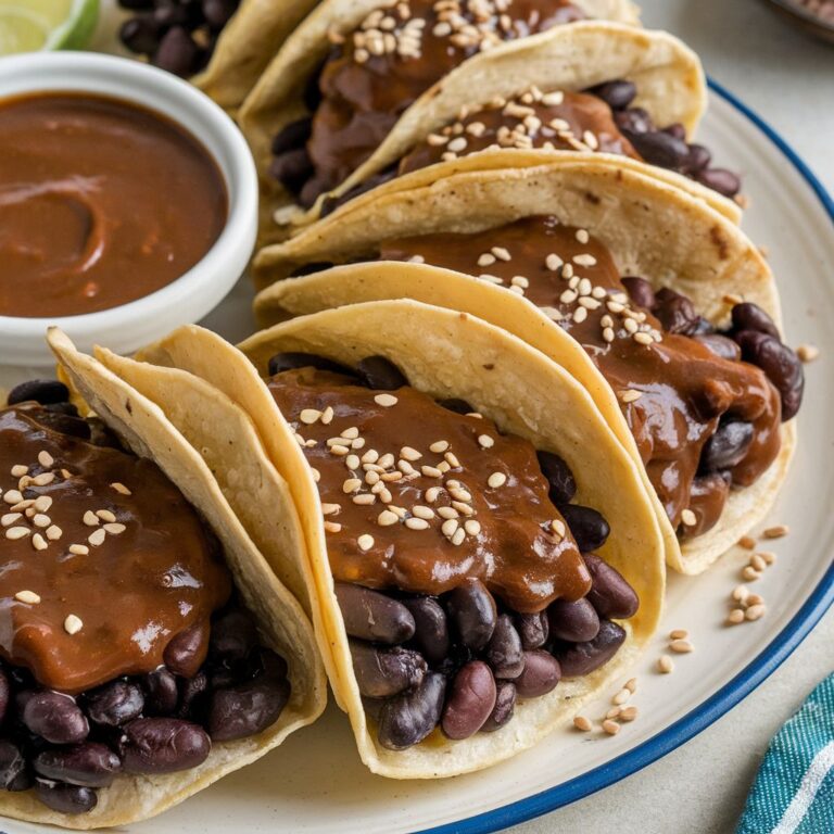 Enmoladas Veganas con Salsa de Mole (Ricas y Sabrosas