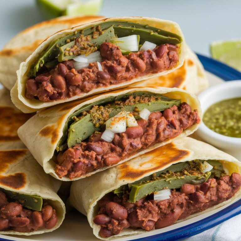 Gorditas Veganas de Frijol Negro y Nopal