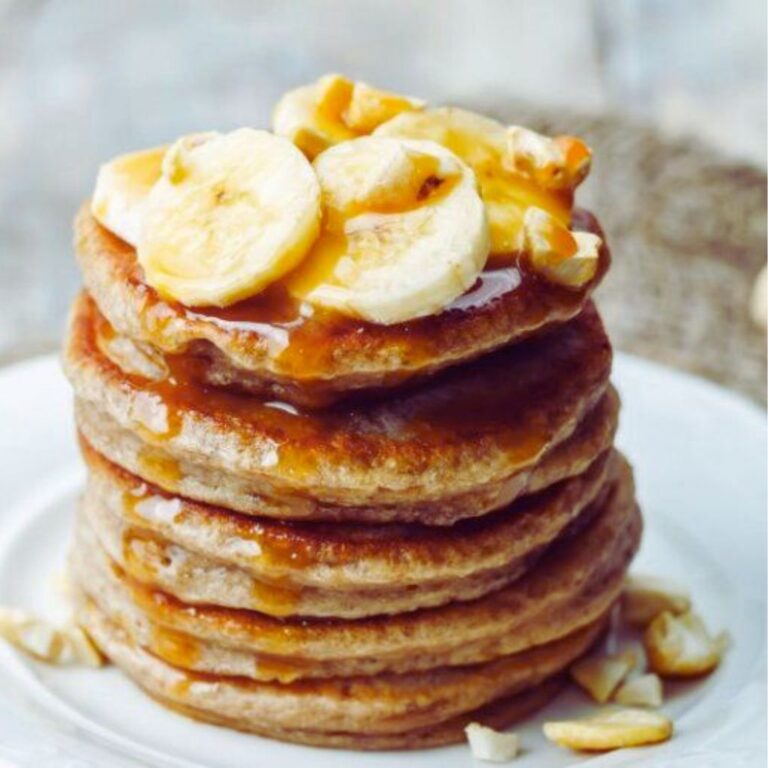 Hotcakes Veganos de Amaranto y Plátano