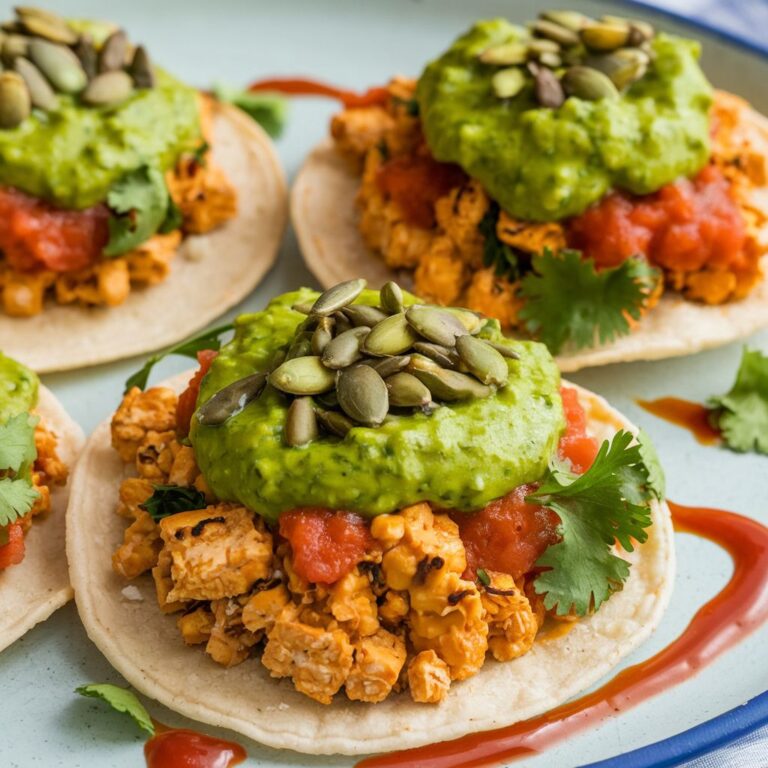 Papadzules Veganos con Salsa de Pepitas