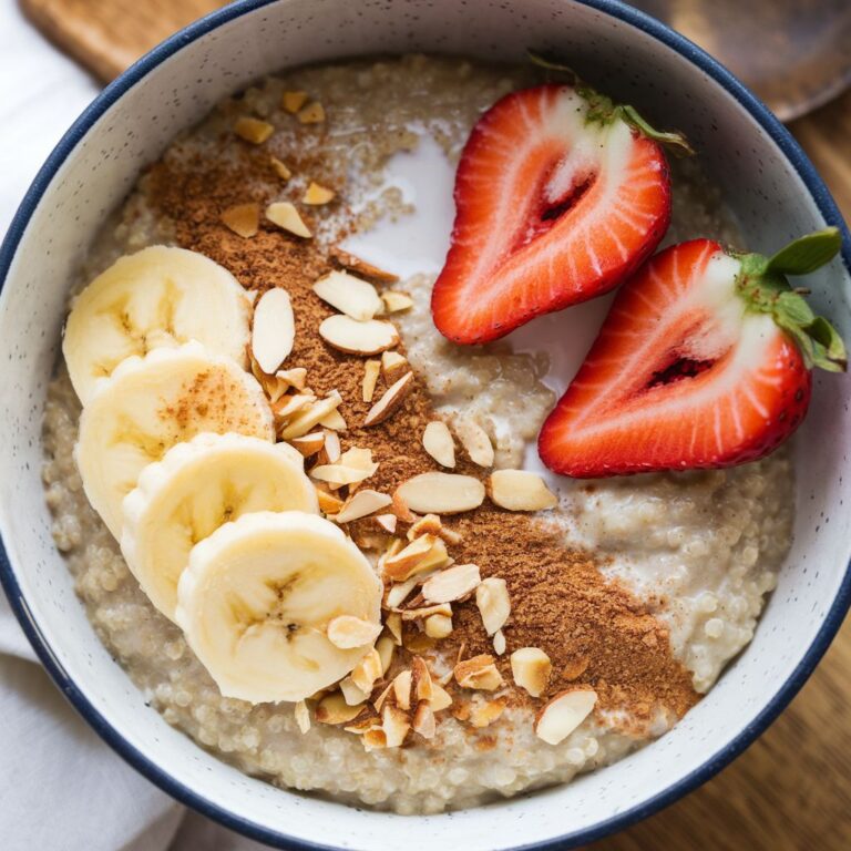 Porridge Vegano de Quinoa y Almendras