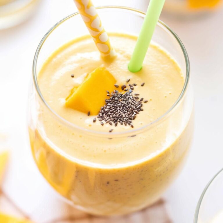 Smoothie Vegano de Mango y Chía