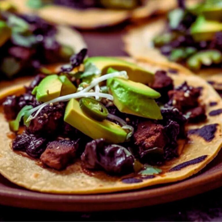 Tacos Veganos de Desayuno con Nopal y Frijoles