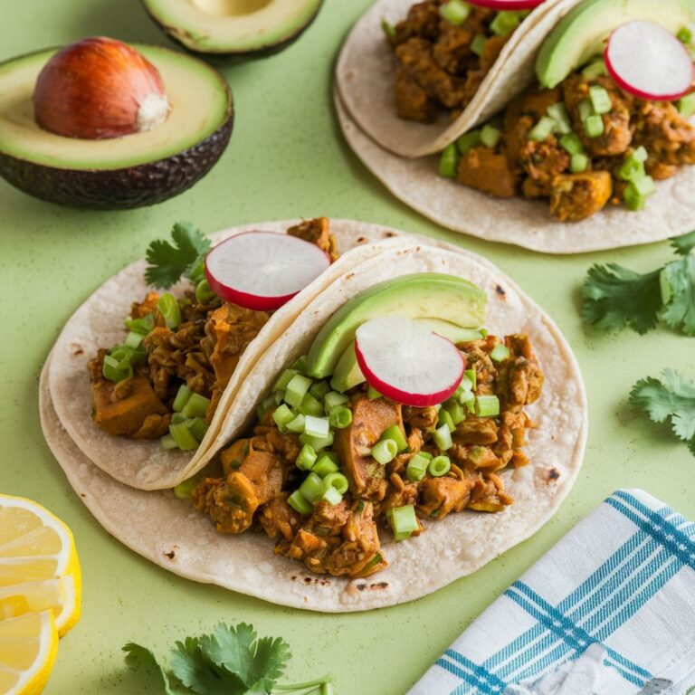 Tacos Veganos de Jaca y Salsa Verde