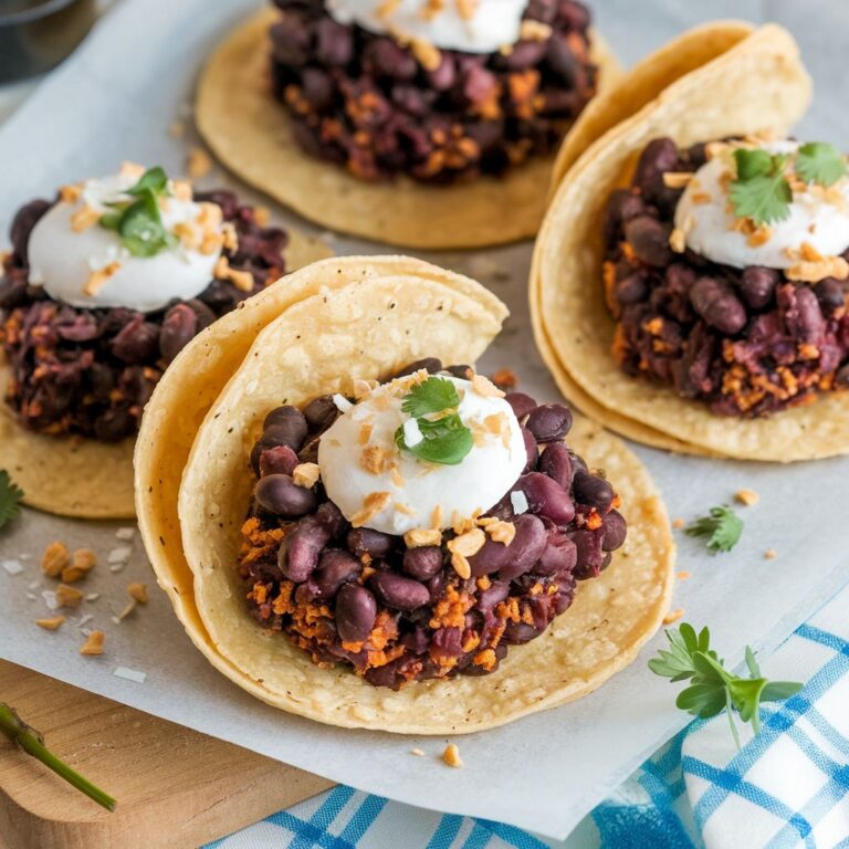 Tortitas de Frijol Negro Veganas