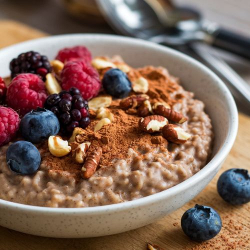 Avena Vegana de Chocolate y Canela