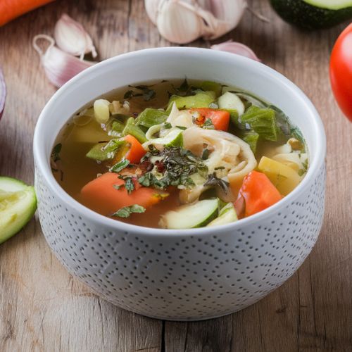 Caldo de Verduras con Nopal