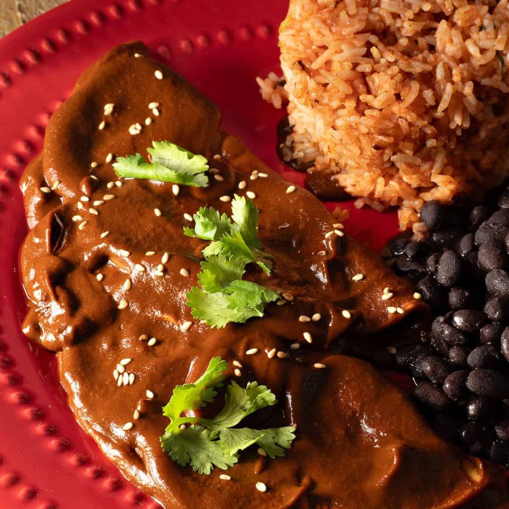 Mole Poblano Vegano con Setas