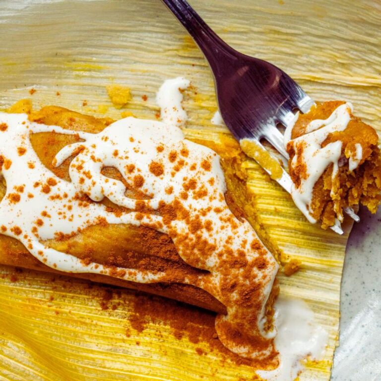 Tamales Veganos de Calabaza y Canela Navideños